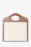 Burberry Two-Tone Canvas/Leather Mini Pocket Bag