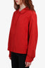 Burberry Vintage Red Nylon Zip-up Jacket