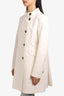 Burberry White Trench Coat Size 10R