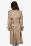 Burberrys Beige Wool Vintage Belted Trench Coat Size 50