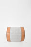 Bvlgari Grey Canvas/Brown Leather Cylinder Shoulder Bag