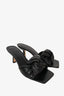 By Far Black Leather Lana Open Toe Mule Size 37