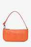 By Far Orange Embossed Shoulder Bag