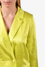 Cami NYC Green Silk 'Pacey' Double Breasted Blazer Size L