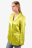 Cami NYC Green Silk 'Pacey' Double Breasted Blazer Size L