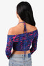 Cami NYC Purple/Pink Butterfly Printed Mesh 'Rosalia' Top Size S