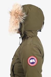 Canada Goose Army Green Down Fur Kensington Parka Size XXS