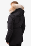 Canada Goose Black Down Parka with Fur Trim Hood Size XXS