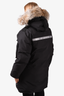 Canada Goose Black "Resolute" Coat with Fur Hood Size M