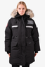 Canada Goose Black "Resolute" Coat with Fur Hood Size M