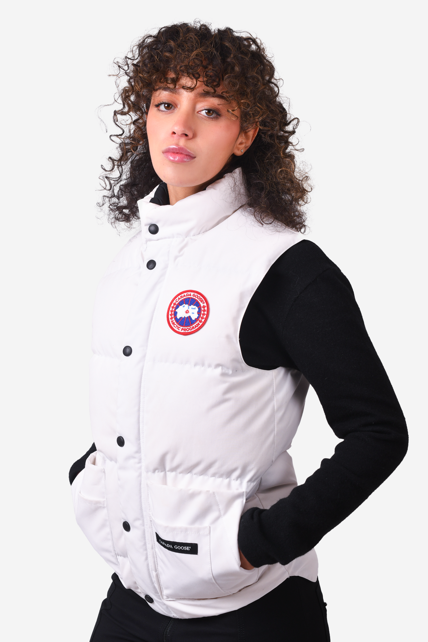 Canada Goose White Down Freestyle Puffer Vest Size XXS Mine