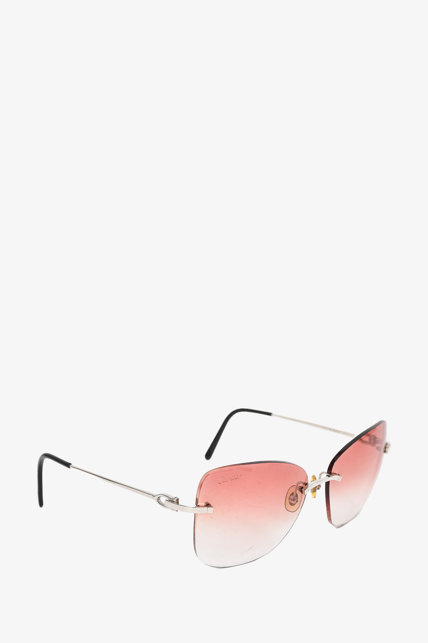 Cartier Pink Gradient Rimless 135 Sunglasses As Is Mine Yours