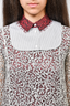 Carven White Eyelet Blouse with Collar Attachment Size 36