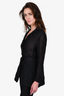 Cecile Bahnsen Linen/Silk Sheer Black Wrinkled Blazer Size 6