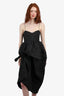 Cecilie Bahnsen Black Asymmetrical Bustier Dress