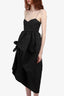 Cecilie Bahnsen Black Asymmetrical Bustier Dress