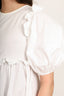 Cecilie Bahnsen White Ruffle 3/4 Sleeve Maxi Dress Size 4