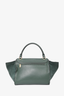 Celine 2012 Green Suede/Leather Trapeze Bag
