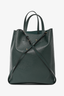 Celine 2019 Green Leather Vertical Cabas Tote