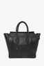 Celine Black Grained Leather Mini Luggage Tote