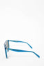 Celine Blue Acetate Tinted Oversized Sunglasses