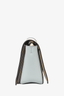 Celine Blue/Cream Leather Rectangle 'Frame' Shoulder Bag