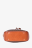 Celine Brown Leather/Canvas Monogram Crossbody Bucket Bag