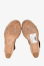Celine Brown Leather Espadrilles Size 38
