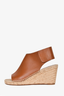 Celine Brown Leather Espadrilles Size 38