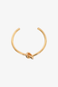 Celine Gold Tone Thin Knot Bracelet (As Is)