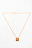Celine Gold Toned 'L' Letter Necklace