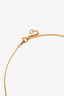 Celine Gold Toned 'V' Pendant Necklace