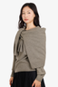 Celine Grey Cashmere/Wool Double Sweater Size XS