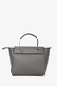 Celine Grey Grained Leather Nano Belt Bag with Strap