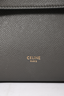 Celine Grey Grained Leather Nano Belt Bag with Strap