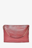 Celine Maroon Leather Flat Chain Shoulder Bag