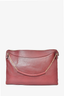 Celine Maroon Leather Flat Chain Shoulder Bag