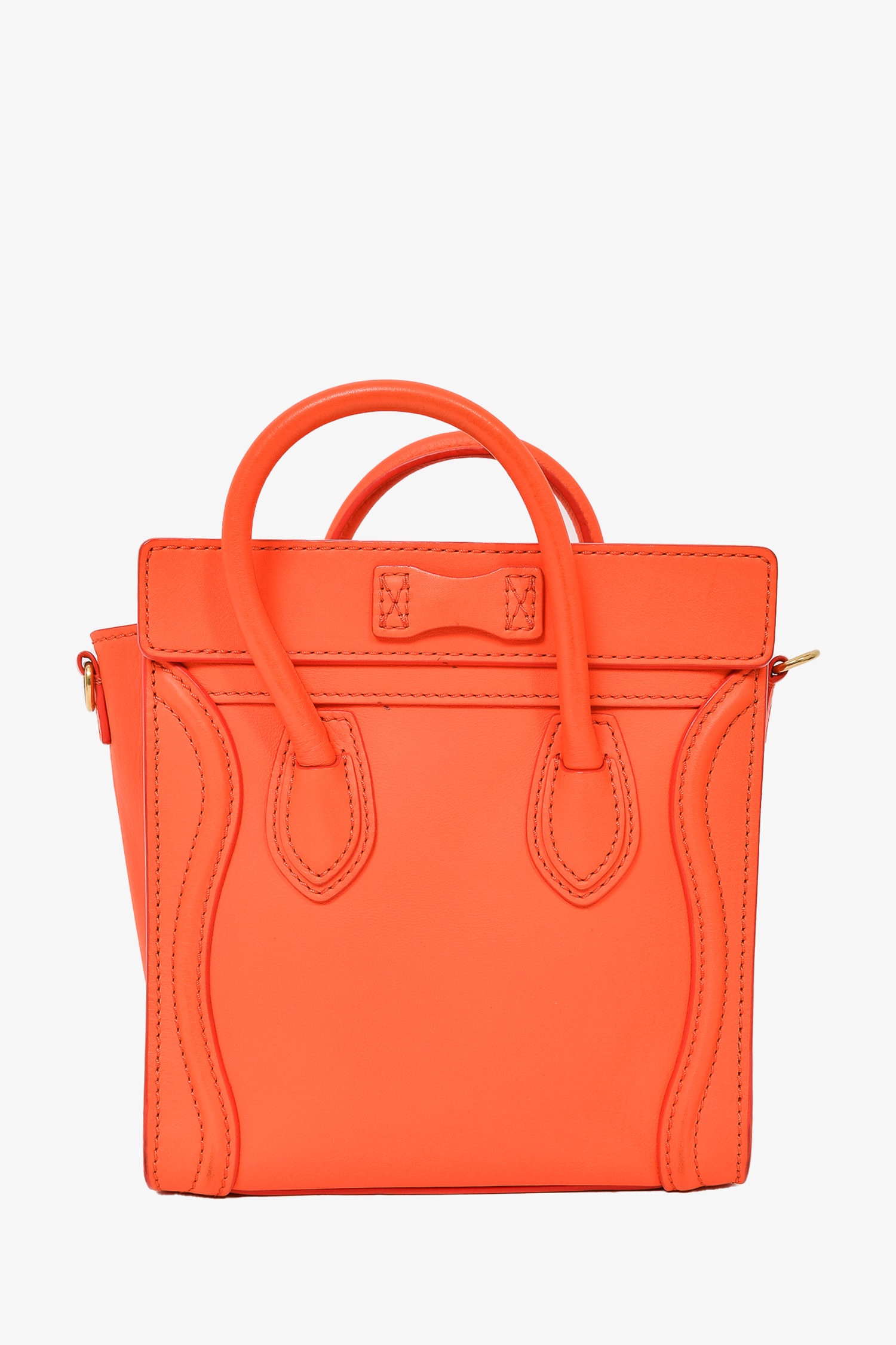 Celine luggage orange hotsell