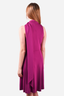 Celine Purple Scarf Detailed Mini Dress Size 38