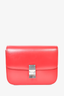 Celine Red Leather Medium Box Crossbody