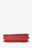 Celine Red Leather Trifold Clutch Chain Crossbody