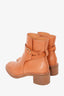 Celine Tan Leather 'Jodhpur' Ankle Boots with Buckle Size 37.5