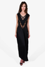 Celine Vintage Black Silk/Mesh Sleeveless Gown Size 34
