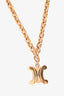 Celine Vintage Gold Triomphe Chain Necklace