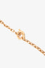 Celine Vintage Gold Triomphe Chain Necklace