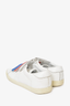 Celine White Leather Blue/Red Accent Sneakers Size 41