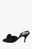 Celine by Phoebe Philo Black Stain Rose Detail Slingback Size 36