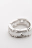 Pre-loved Chanel™ 18K White Gold/White Ceramic Diamond 'Ultra' Ring