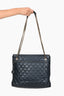 Pre-loved Chanel™ 1980s Vintage Navy Lambskin Quilted Tote GHW