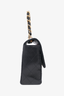 Pre-loved Chanel™ 1989-91 Black Lambskin Medium Single Flap Chain Top Handle Bag